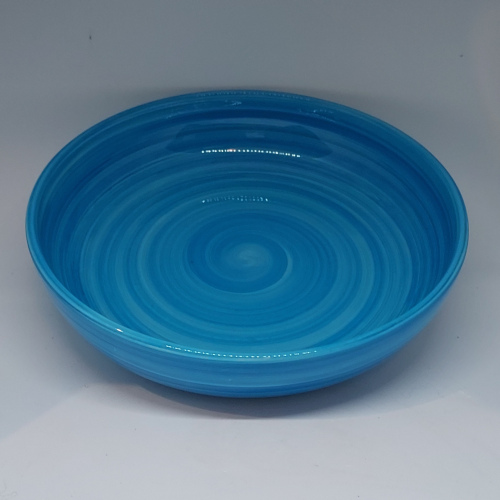 Assiette creuse turquoise