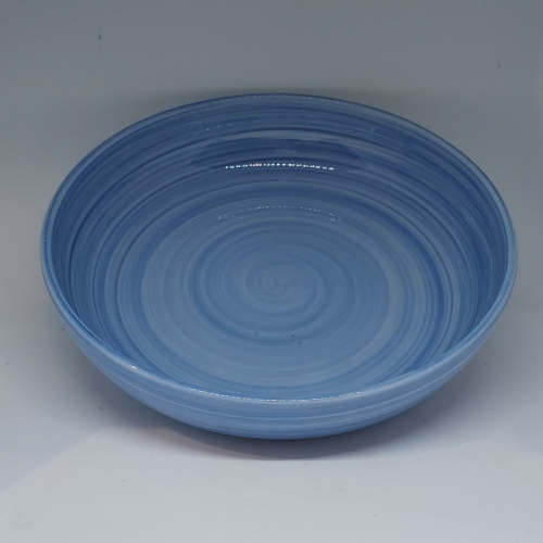 Assiette creuse bleu tendre