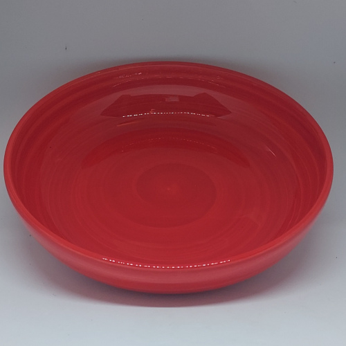 Assiette creuse rouge vif