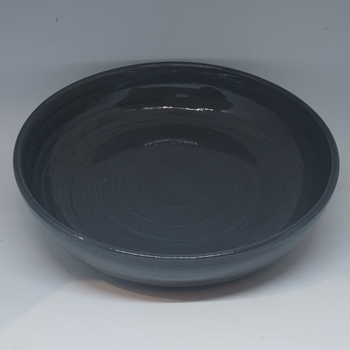 Assiette creuse gris fonçé
