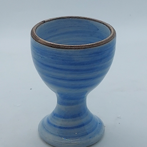coquetier simple bleu tendre