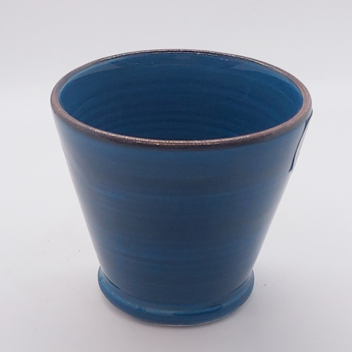 Tasse expresso bleu paon