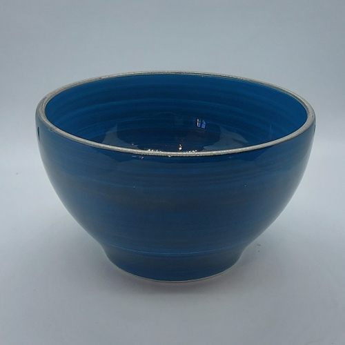 Bol déjeuner bleu paon