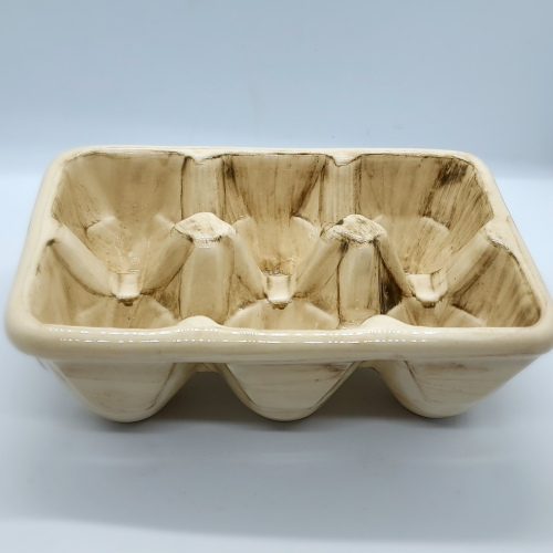 boite à oeufs  x6 beige kaki