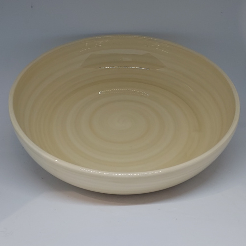 Assiette creuse beige