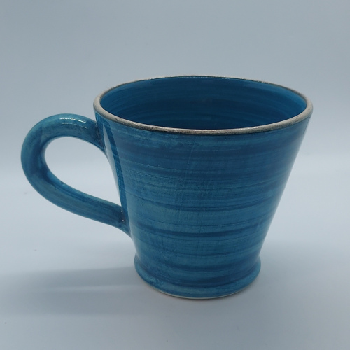 Tasse cappuccino bleu canard